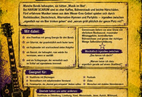 Harum Scarum Bandflyer
