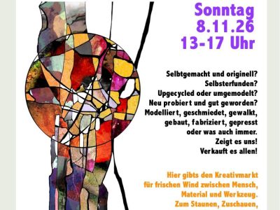 Plakat Interess Kreativmarkt red Gr